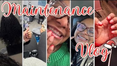 Vlogmas day 12 | Winter Maintenance Vlog, nails done, hair appt, grooming appt, new braces color