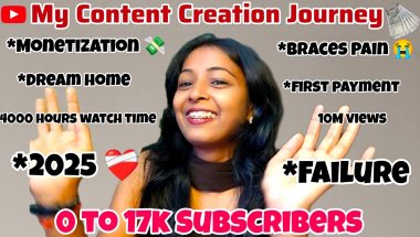 Braces ke Saath YouTube Journey😭|| Zero se 17K Subscribers in 2025 | First Payment🧿💸 Story Time✨❤️‍🩹