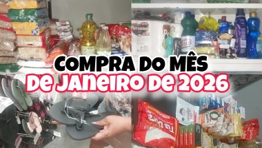 VLOG: COMPRAR DO MÊS DE JANEIRO DE 2026🛒🛍