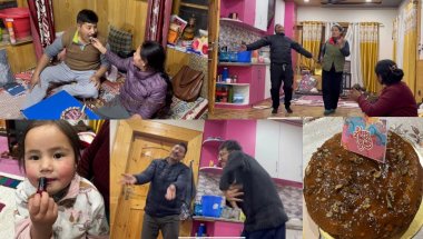 New year celebration/ surprising Amaly on her HBD/ bits and pieces #ladakhivloger #vlog