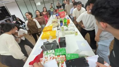 Christmas party at work