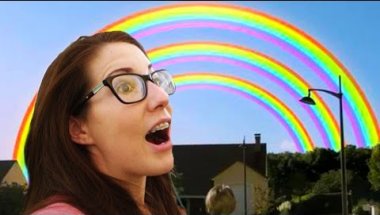 GIRL WITH LISP FREAKS OUT ABOUT SIX RAINBOWS!!