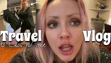 *chaotic* Travel Day Vlog: Thailand to Laos | retainers update, storytime [flying CNX to LPQ]