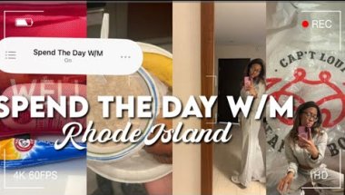 SPEND THE DAY W/M IN RHODE ISLAND| skincare, breakfast, grwm, out to eat|