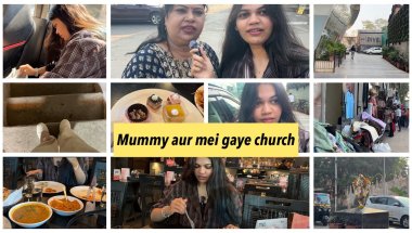 Mummy aur mei gaye bandra church bhagwaan ji ke darshan karne | BKC | Buffet