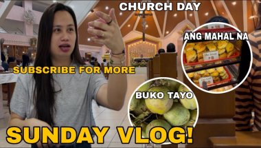SUNDAY VLOG! LUTO TAYO BREAKFAST! BUMILI NG BUKO! SIMBA TAYO! ANG MAHAL NG MGA BREAD!