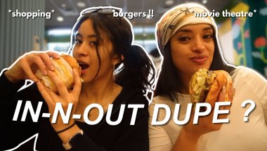 me & my mom found an IN-N-OUT dupe !! 🍔 * movie theatre + in-n-out mukbang *