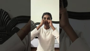 Asymmetry face and face lifting exercise
