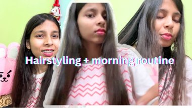 Miluna ke long and beautiful hair 👩‍🦰✨| Morning Routine | 100 day vlog challenge 15/100