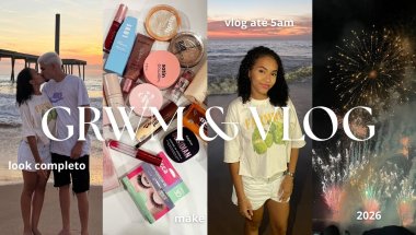 arrume se comigo para o ano novo 🥂| look completo, make, nascer do sol