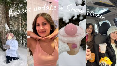 Braces update and room tour | Snow storm