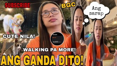 ANG GANDA DITO! ANG SARAP NG CHEESE CAKE AT EGG PIE SA SARAHS! WALKING TAYO! PWEDE ANG PETS DITO!