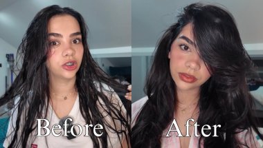 My First Salon-Style Blowout at Home ✨ (Soft Glam Routine)