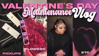valentine’s day MAINTENANCE VLOG 💌 | healthy habits, selfcare, flowers, hair, clothing pickups