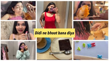 Didi ne kiya mera makeup 😳 | vlog | mumbai cafe