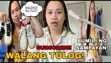 WALANG TULOG! MAY SAMPAYAN NA! LINIS TAYO SHOES! NAG WALKING ULIT! Abengvlogs