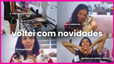 Voltando ao canal! Me mudei, adotei mais dois gatinhos e ganhei um Samsung S24 FE!