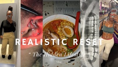 Realistic reset …positive talk ,new piercing, cooking ,new job? ,braces off ?,gym ,trying ramen,etc