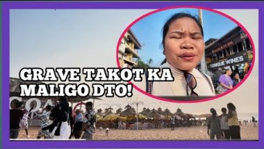 Grabe kalaki ng beach nila noh kahit medyo  madumi!!!