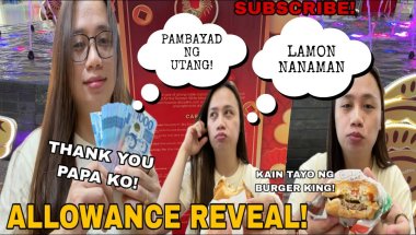 ALLOWANCE REVEAL! MAY PAMBAYAD NA NG UTANG! LAMON NANAMAN! THANK YO PAPA KO! Abengvlogs #subscribe