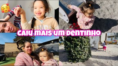 Fiquei assustada quando caiu o dentinho, Saiu muito🩸Surpresa com a evolução dela, Dia lindo de sol✨