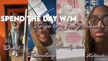 SPEND THE DAY W/M: To Go To A Baby Shower🍼| ootd, traveling, family time, karaoke|