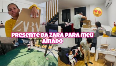 Reação do meu marido recebendo um presente da ZARA pela primeira vez🥹
