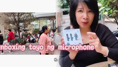 unboxing ng microphone and walking around wanchai