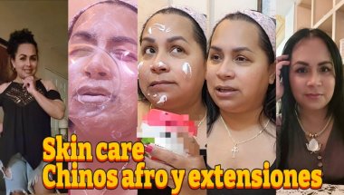 De chinos afro a extensiones de cabello largas y de regalo un skin care + la colitis va gratis