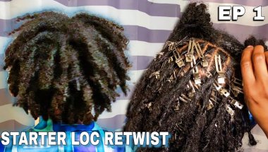 Watch Me Retwist My Starter Locs… This Is Actually Therapeutic 😌 | Loc Journey Ep.1