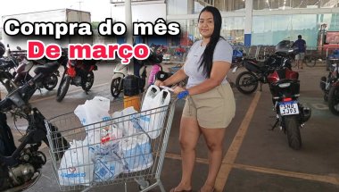 VLOG: COMPRA DO MÊS DE MARÇO🛒🛍️