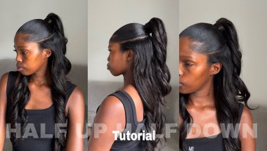 Half up half down Tutorial | Ep4 of 7 days YamaPhondo