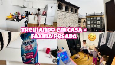 Treino em casa, Era pra ser só uma limpeza básica, mas acabei limpando as paredes até o teto 😮‍💨