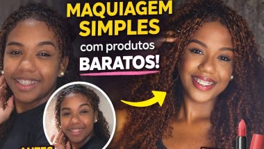 Como fazer uma Maquiagem Simples e Rápida com Produtos Baratos 💄✨ (Fácil para Iniciantes)