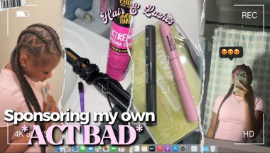 Come With Me to Sponsor My Own Act Bad 💅🏽 | Hair, Lashes +more