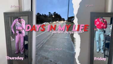 DAYS IN MY LIFE 🩷 *valentines day spirit week + grwm, friends, practice* | Janae's Journal