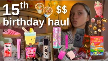 15th birthday haul! 🫐💫 🪩🍰🍓|| *very fun*