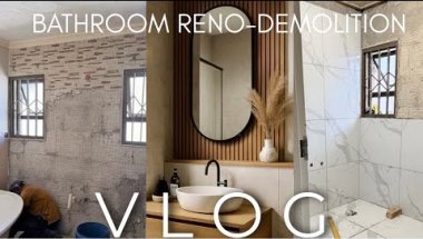 VLOG || HOME UPDATES || BATHROOM RENO || DEMOLITION DAY ||TEARING DOWN THE OLD BATHROOM || ERRANDS||