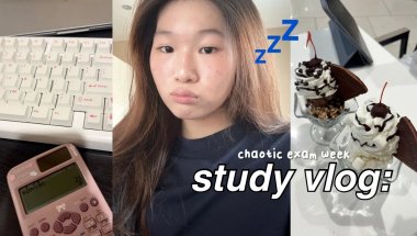 STUDY VLOG: midterms, pure chaos, note-taking, post-exam, burnt out