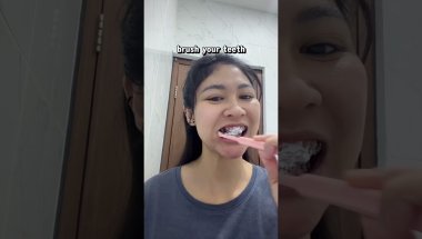 oral hygiene routine with braces.