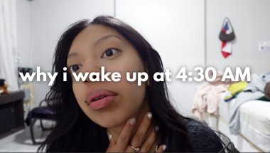 morning routine: preworkout, gym, getting my steps in, meal prepping