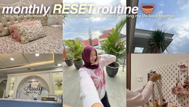 MONTHLY RESET ROUTINE! 🧺 checking in with myself, cleaning my space & getting my life back together
