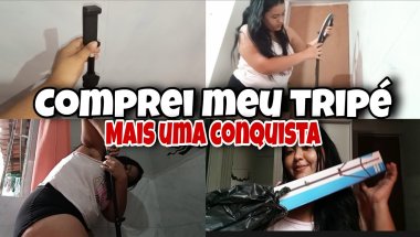 VLOG:COMPREI MEU TRIPÉ - MAIS UMA CONQUISTA🙌❤️