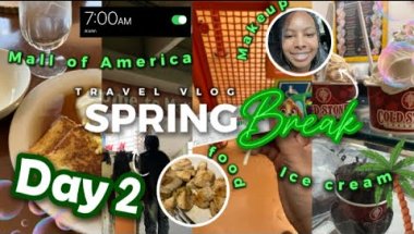 MINNESOTA VLOG DAY 2 🎢 (spring break) | Amusement Park, Escape room + shopping and more | Brya Life