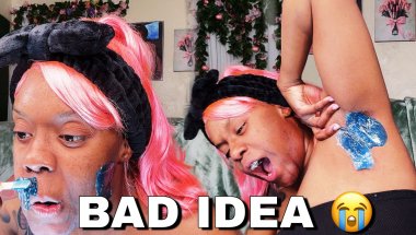 I Tried Waxing Myself at Home… I WAS NOT READY 😭