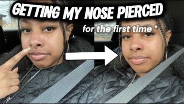 GETTING MY NOSE PIERCED | for the first time* | Brya Life