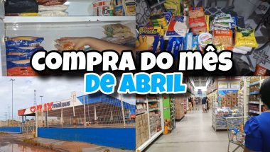 VLOG:COMPRA DO MÊS DE ABRIL 🩵