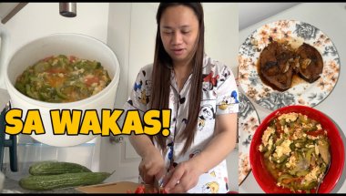 SA WAKAS NAKAPAG LUTO DIN NG AMPALAYA! NATAPOS ANG LABAHIN! NAG PANGAT NG ISDA FOR DINNER! Abengvlog
