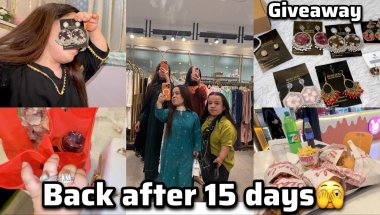 Back after 15 days | eid gift for one subscriber 🫣 | amna aly gaon gaye | reema aly