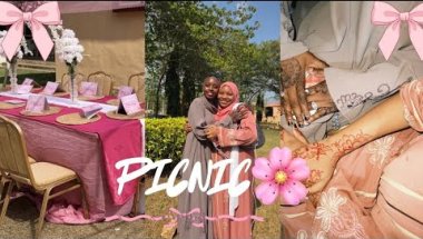 A soft picnic day 🌸💕